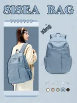 Leisure Travel High School Student Bag Outdoor Backpack - Blue