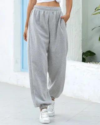Plus-size Slacks - Grey