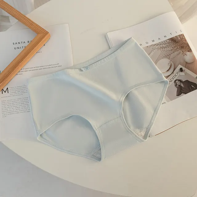 7A Antibacterial Cotton Crotch Women's Underwear Simple And Cute Elegant Blue - Shop at LoveMi