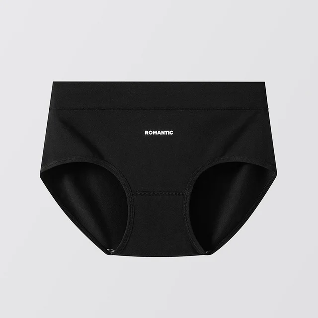 7A Antibacterial Crotch Simple Cold Style Women's Cotton Underwear Black - Shop at LoveMi