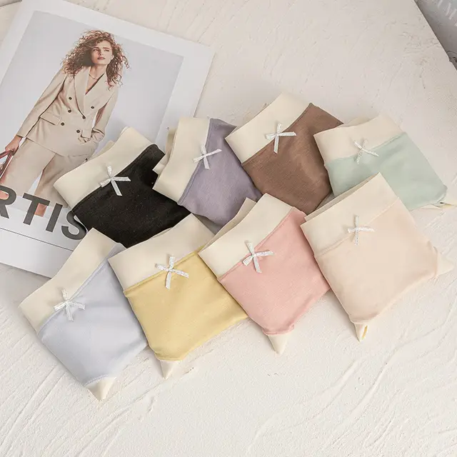 Skin friendly Comfortable 7A Antibacterial Women's Underwear Silk Crotch Random Color - Shop at LoveMi