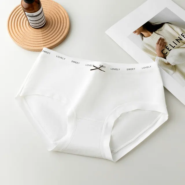 Seamless Pure Cotton 5A Antibacterial Cotton Crotch Women's Briefs White - Shop at LoveMi