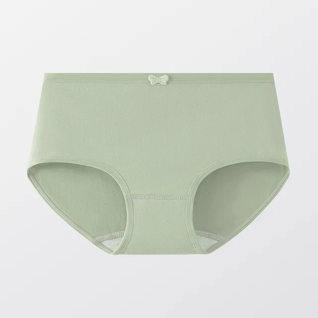 7A Antibacterial Cotton Underwear Simple Elegant Green - Shop at LoveMi