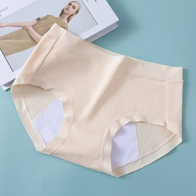 Cotton Menstrual Period Side Leakage Prevention Menstrual Panties Simple And Elegant Skin - Shop at LoveMi