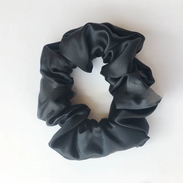 22 M Silk Medium Size 3cm Large Intestine Ring Silk Headdress Flower Black - Shop at LoveMi