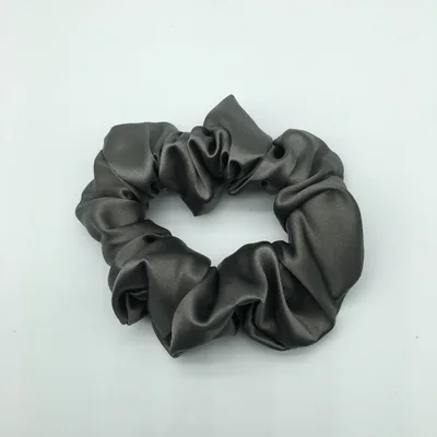 22 M Silk Medium Size 3cm Large Intestine Ring Silk Headdress Flower Dark Gray - Shop at LoveMi