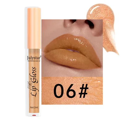 Makeup Lip 8 color Pearlescent Lip Gloss European And American Lip And Cheek Dual use Lipstick Easy To Color No Stain On Cup 06 Color - Shop at LoveMi