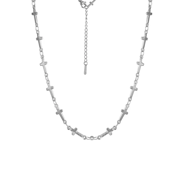 Fashion Cross Stainless Steel Necklace Hip Hop Steel Necklace - Shop at LoveMi