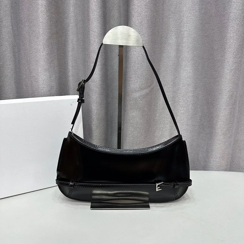 French Minority Design Advanced One Shoulder Portable Underarm Bag Black - Shop at LoveMi