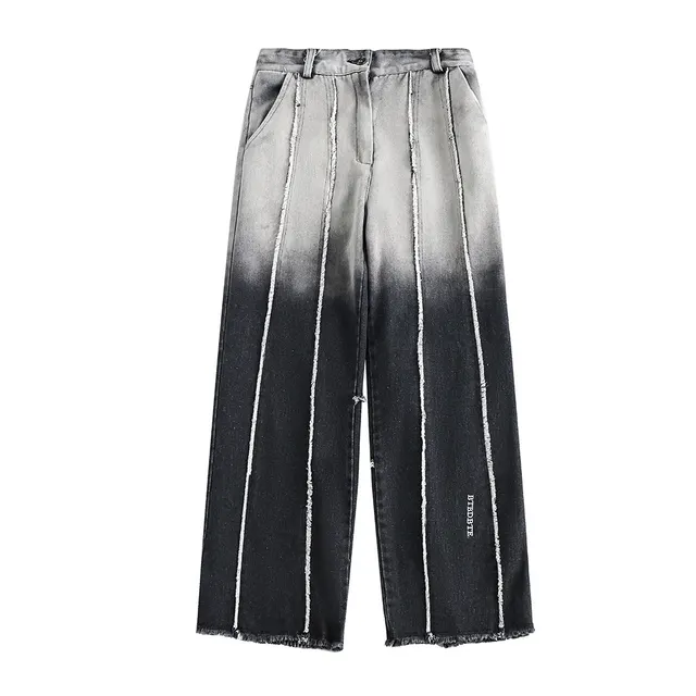 Gradient Denim Overall Suit Men And Women Pants - Shop at LoveMi