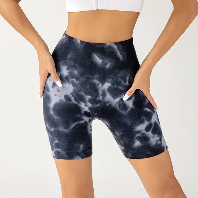 Fashion Women's Yoga Pants Drop Dyed Shorts Black - Shop at LoveMi