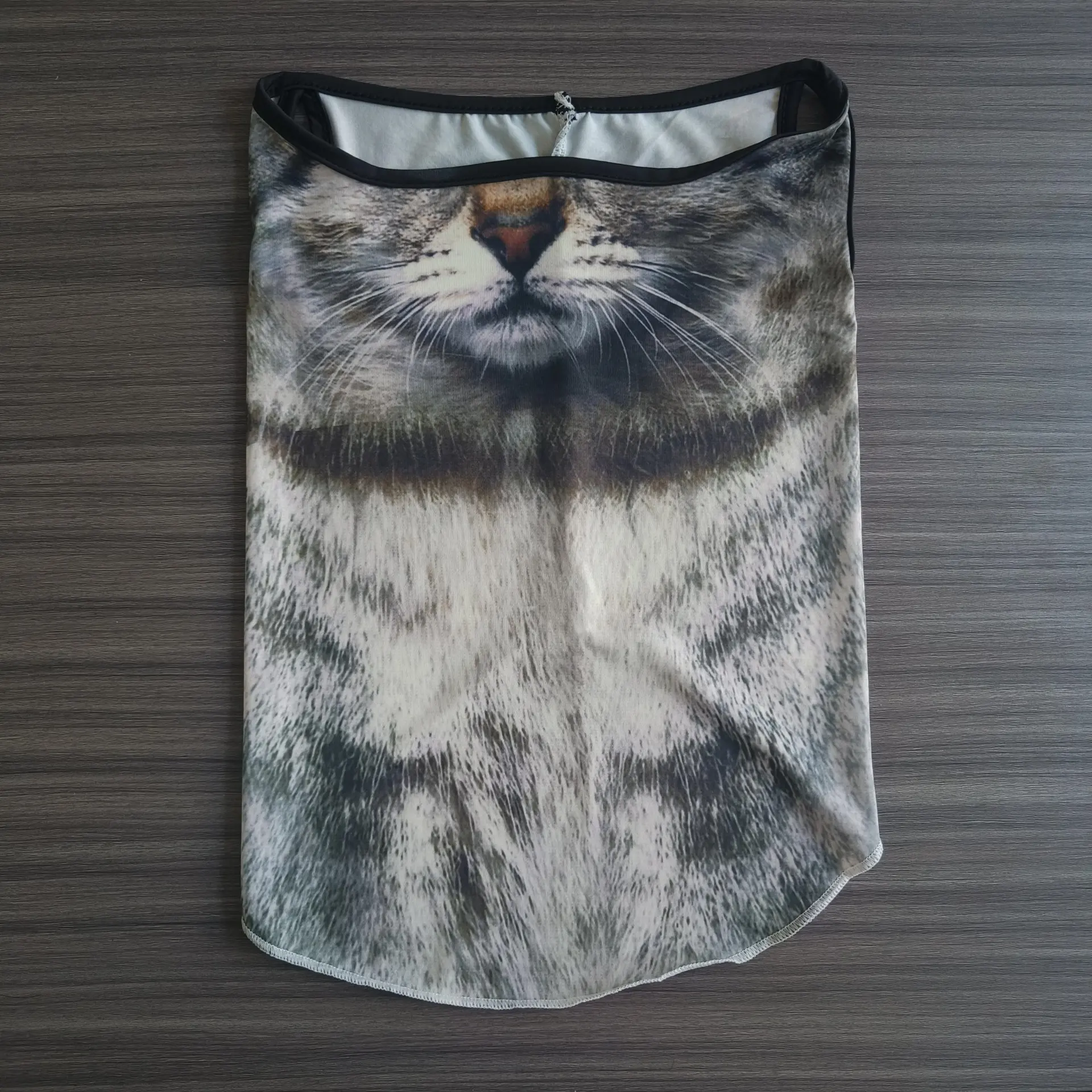 Full Face And Neck Protection Integrated Sun Mask 3d Stereo - Civet Cat