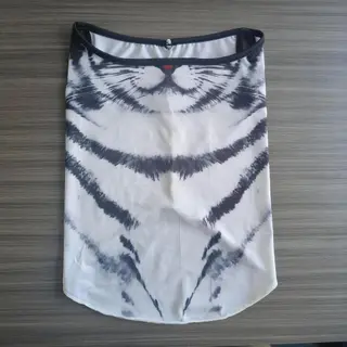 Full Face And Neck Protection Integrated Sun Mask 3d Stereo - Tabby Cat