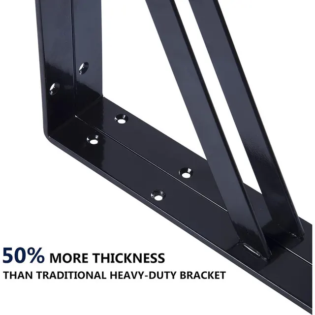 Iron Holder Carrier Porting Plate Bracket Bookshelf Holder Black - Shop at LoveMi