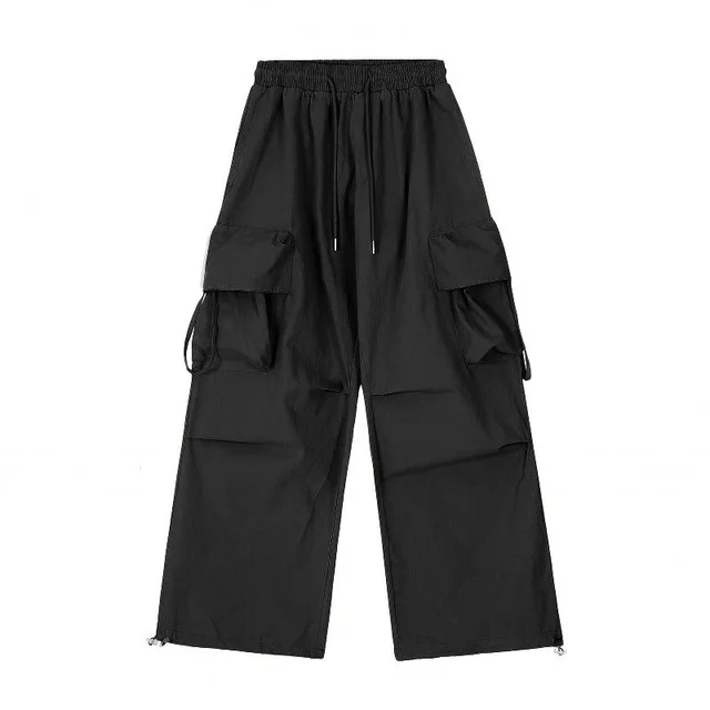 Women's Wide leg Casual Sports Pants Black - Shop at LoveMi