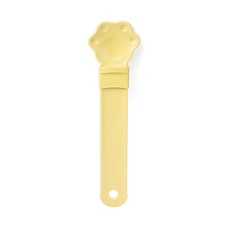Plastic Cat Strip Squeezing Machine Spoon Feeder - Manguo Yellow