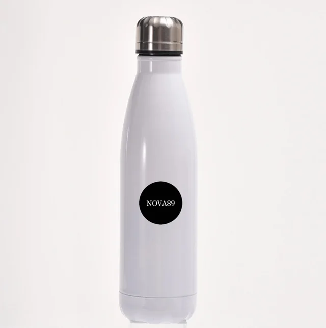 Creative And Minimalist Stainless Steel Double layer Vacuum Insulated Bottle White - Shop at LoveMi
