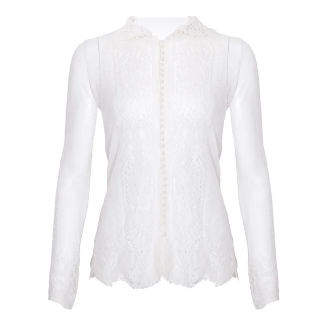 Slim Lace Inner Match Pearl Thin Cardigan White - Shop at LoveMi