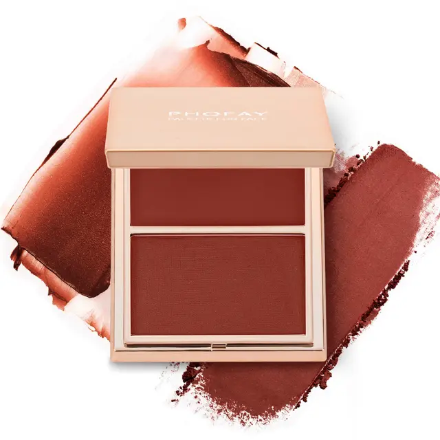 PHOFAY Double Take Cream & Powder Blush Duo 1Pcs - Shop at LoveMi