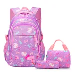 Schoolbag Middle School Student Ins Large Capacity Leisure Travel - Purple