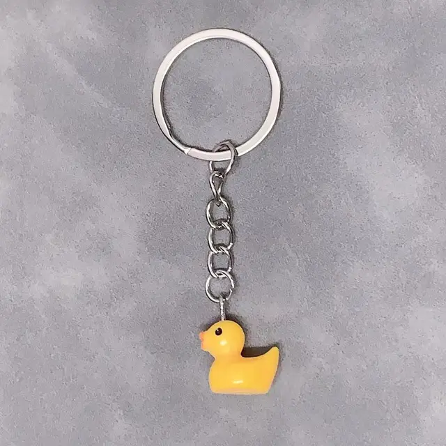 Simple Resin Small Yellow Duck Keychain Animal Pendant Duck Pendant Key Chain Accessories For Women Single Yellow - Shop at LoveMi
