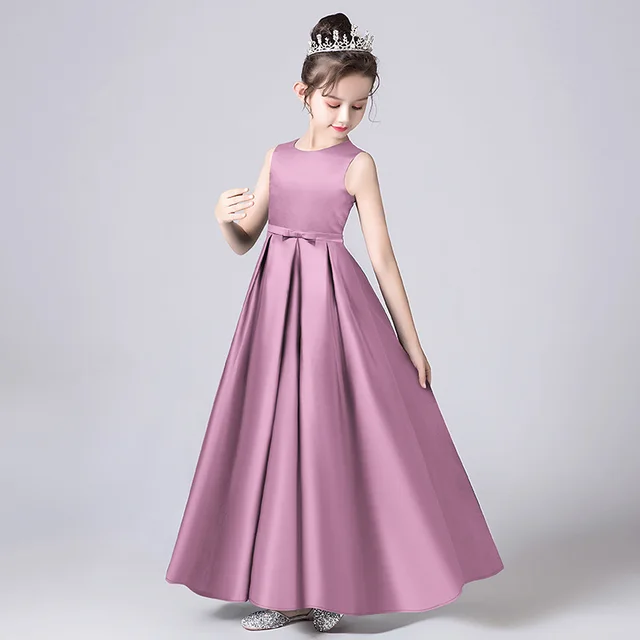 Children's Piano Play Birthday Show Princess Dress - Violet