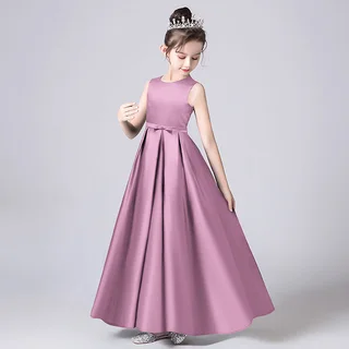 Children's Piano Play Birthday Show Princess Dress - Violet