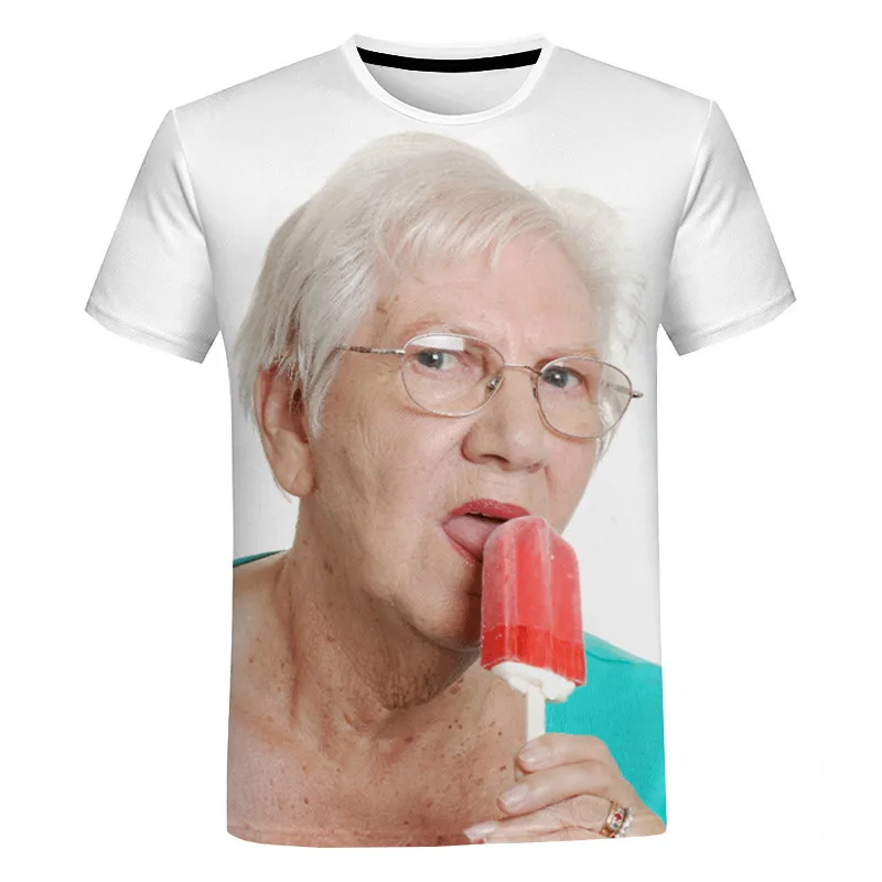 3D Digital Printing Pullover Short Sleeve - 1 Style