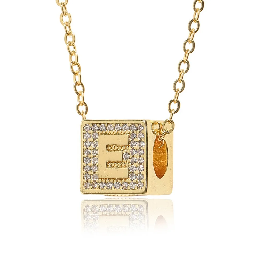 Fashion Simple Pendant Stereo 26 English - Gold E