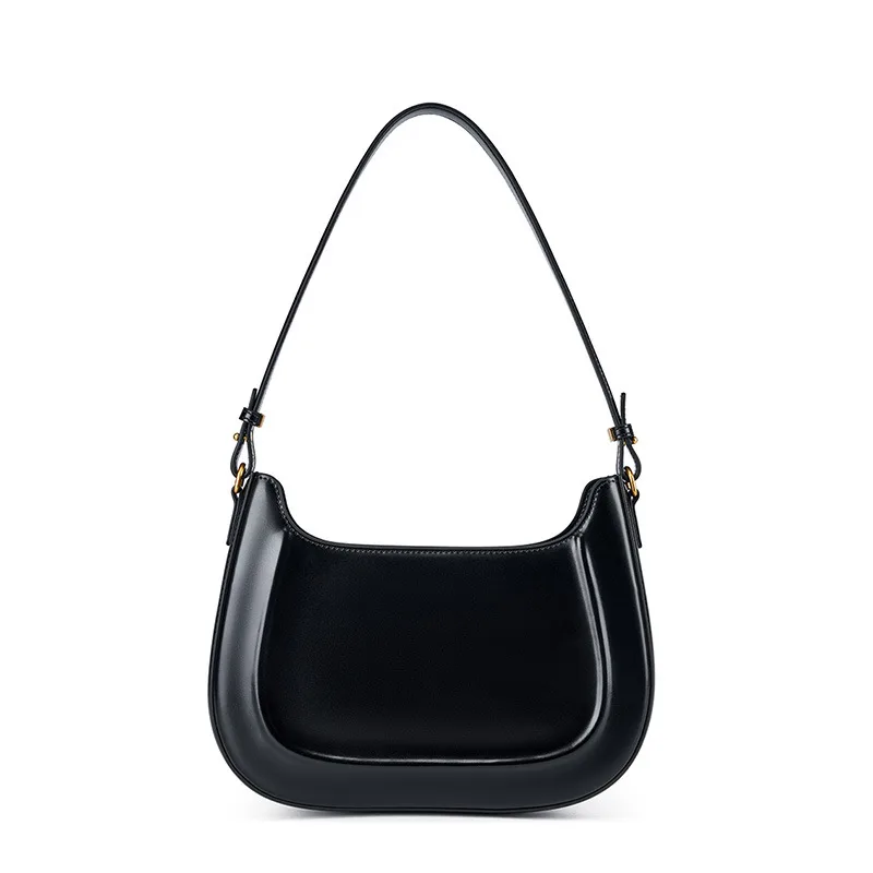 Fashion Retro Saddle Shoulder Bag For Women Black - Shop at LoveMi