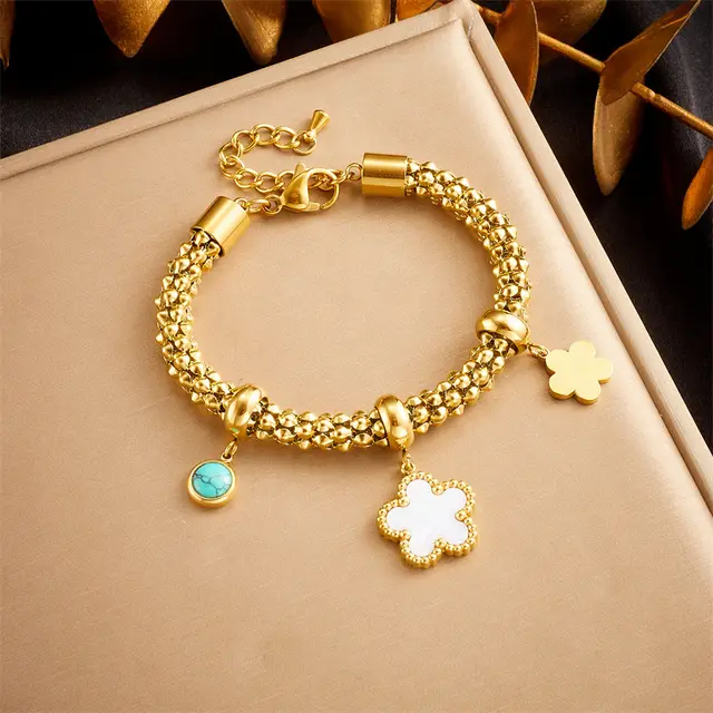 European And American Fashion Metal Retro Stainless Steel Bracelet B1244 - Shop at LoveMi
