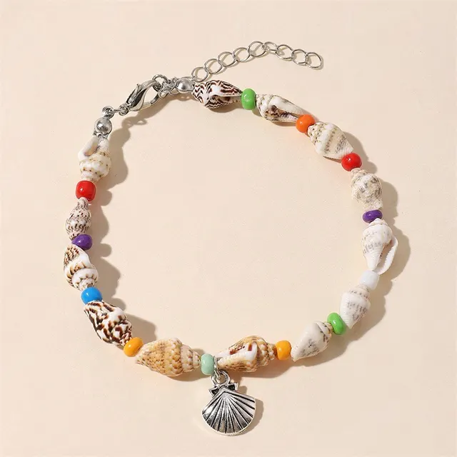 Beach Starfish Pendant Conch Bead Shell Bracelet - Shop at LoveMi