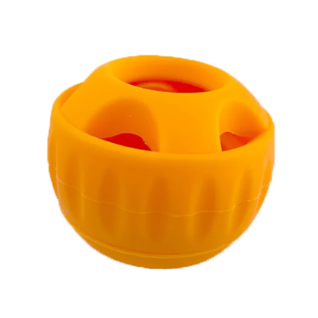 Dog Silicone Slow Tableware Molar Food Leakage Toy Pet Pets Supplies Slow Food Ball Orange - Shop at LoveMi