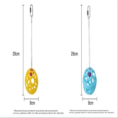 Plastic Gnawing Molar Chewing Relieving Stuffy Parrot Hanging Bell Ball Set1 - Shop at LoveMi
