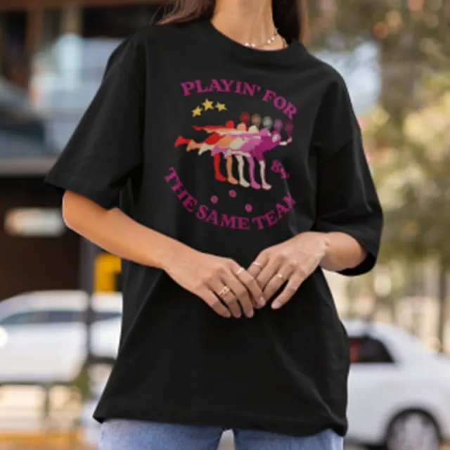 Women's Drop Shoulder Cotton Crew Neck T shirt Black - Shop at LoveMi