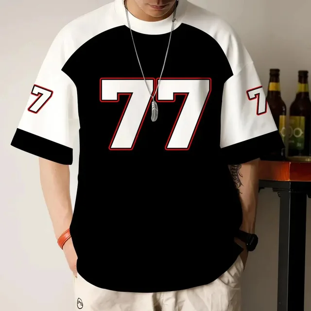 Men's Round Neck Loose Casual Versatile Short Sleeves Etmgyc240711R - Shop at LoveMi