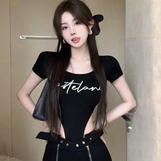Pure Desire Style Inner One piece Short Top Black - Shop at LoveMi