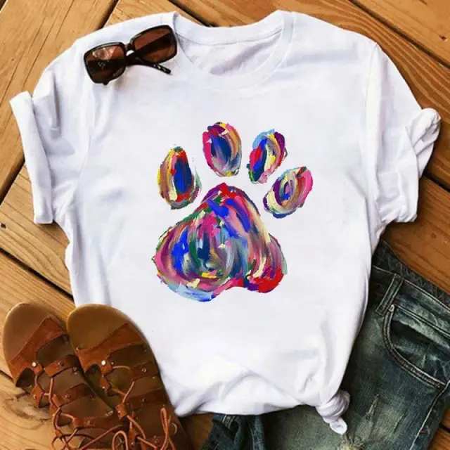 Retro Fashion Short Sleeve Plus Size Women's Cute T shirt Wz17 - Shop at LoveMi