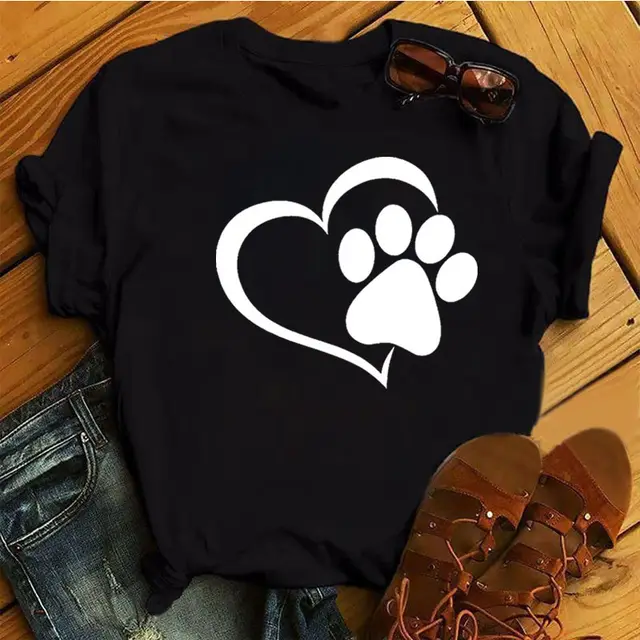 Retro Fashion Short Sleeve Plus Size Women's Cute T shirt Wz85 Black - Shop at LoveMi