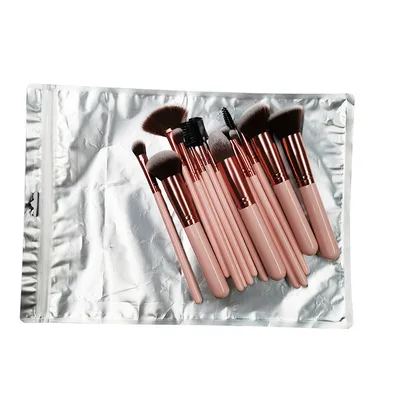 16 Makeup Brushes Suit Portable For Beginners Pink 16 Pieces - Shop at LoveMi
