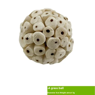 Parrot Natural Ricepaperplant Pith Ball Safety Plant Gnawing Molar Toy 1 Ricepaperplant Pith Ball - Shop at LoveMi