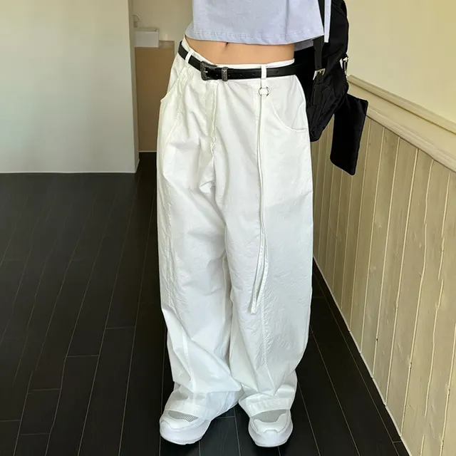Sweet Cool Loose Casual Working Pants White - Shop at LoveMi