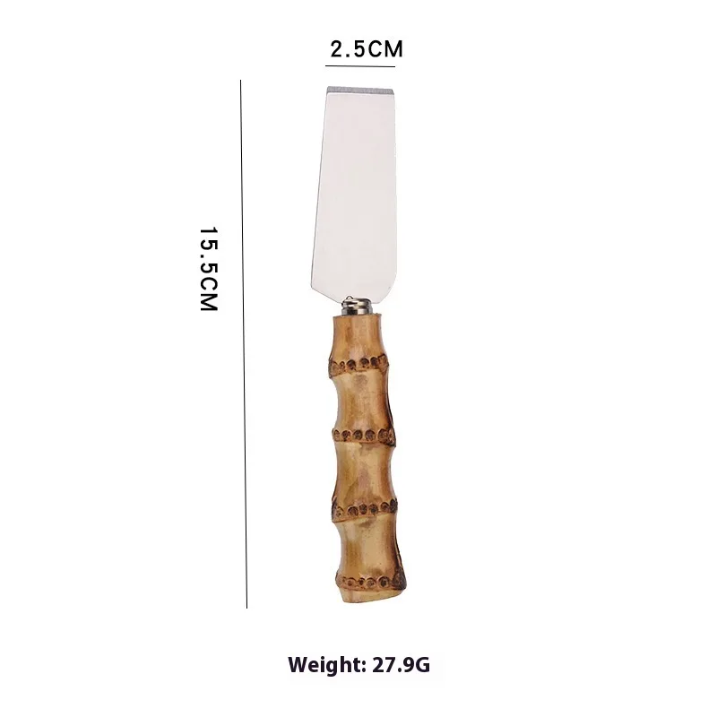 Baking Tool Pizza Bamboo Cheese Knife Set - Small Shovel