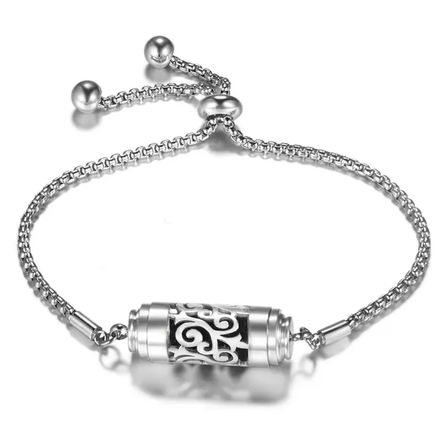 Stainless Steel Wristband Adjustable Perfume Essential Oil Diffuser Bracelet 6Style - Shop at LoveMi