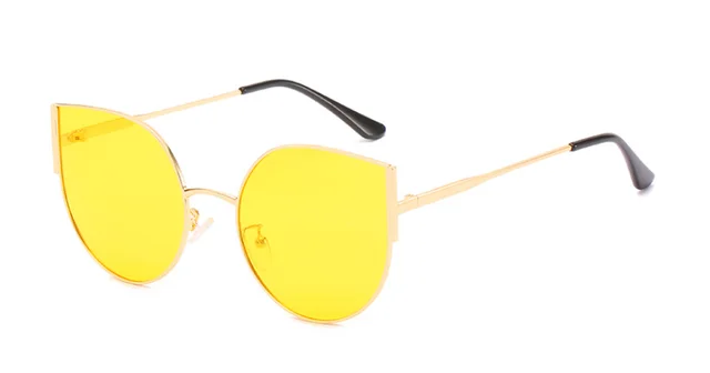 Bauhinia Glasses Cats' Eye Sunglasses Gold Frame Yellow Sheet - Shop at LoveMi