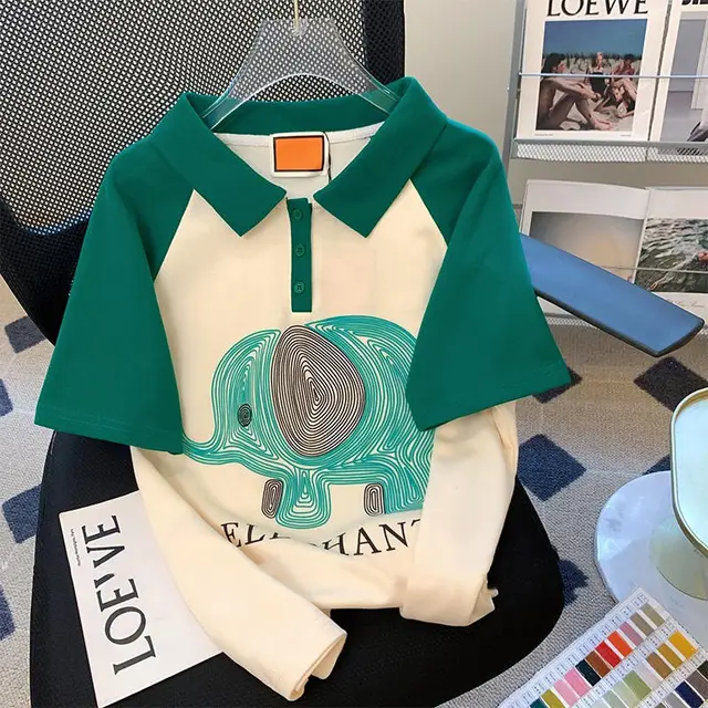 Missing College Style Shoulder Top Green - Shop at LoveMi