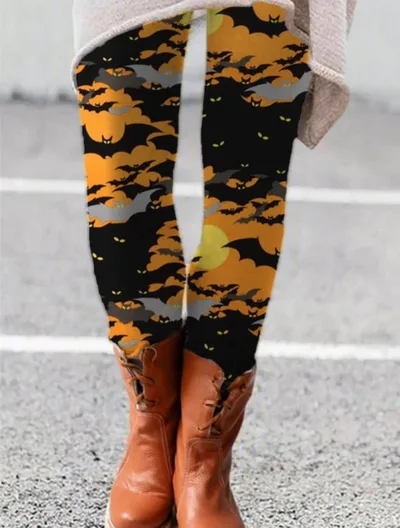 European And American Spring And Autumn New Digital Printing Fashion Leggings Trendy Yoga Pants Tights X12 - Shop at LoveMi
