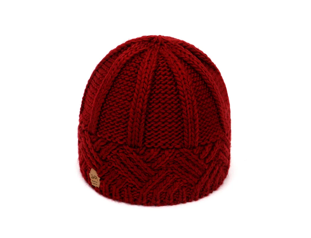 Fashion autumn and winter woolen hat - Claret