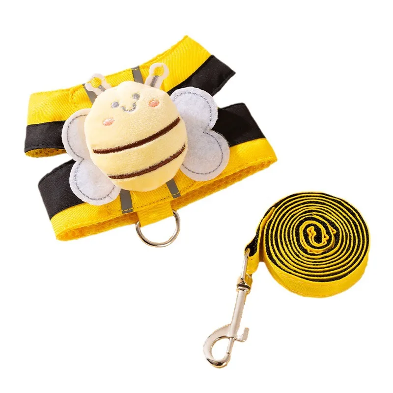 Bee Suspender Set With Cat Harness And Pet Leash, Perfect For Walking Your Furry Friend In Style Threedimensional Bee - Shop at LoveMi