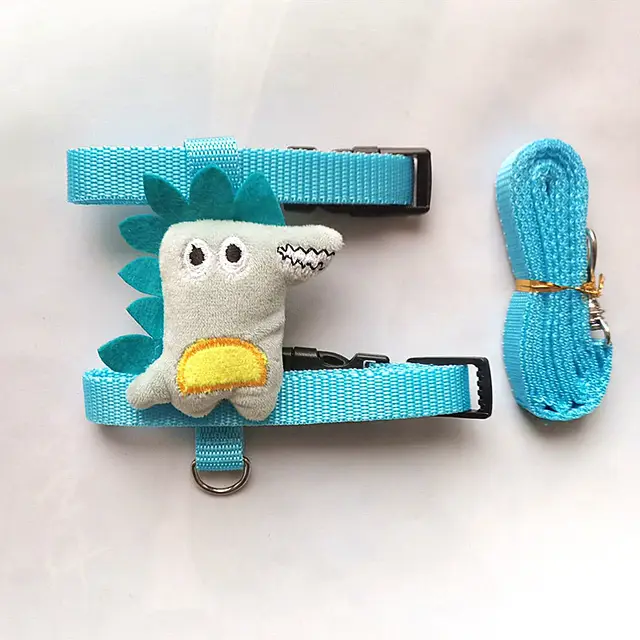 Small Pet Traction Rope And Harness Keep Your Cat Dog Or Other Small Pet Safe And Secure Dinosaur - Shop at LoveMi